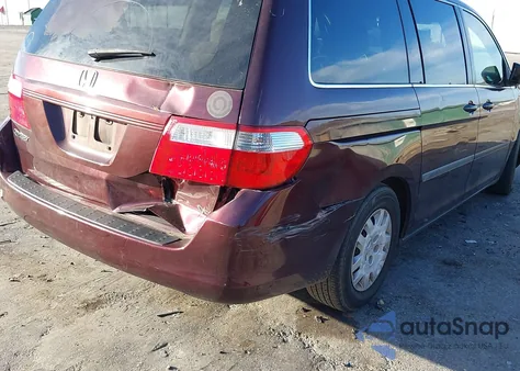 2007 Honda Odyssey Lx z USA, uszkodzony, nr VIN 5FNRL38217B008593